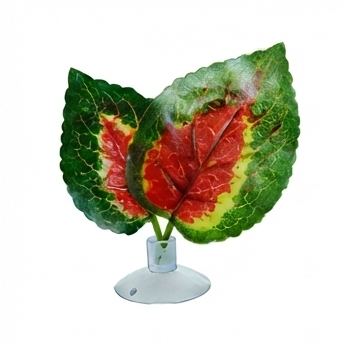Suction Cup Faux Plant Leaves for Reptile Terrarium | Simulated Water Leaf for Lizard, Chameleon & Snake Habitat Décor