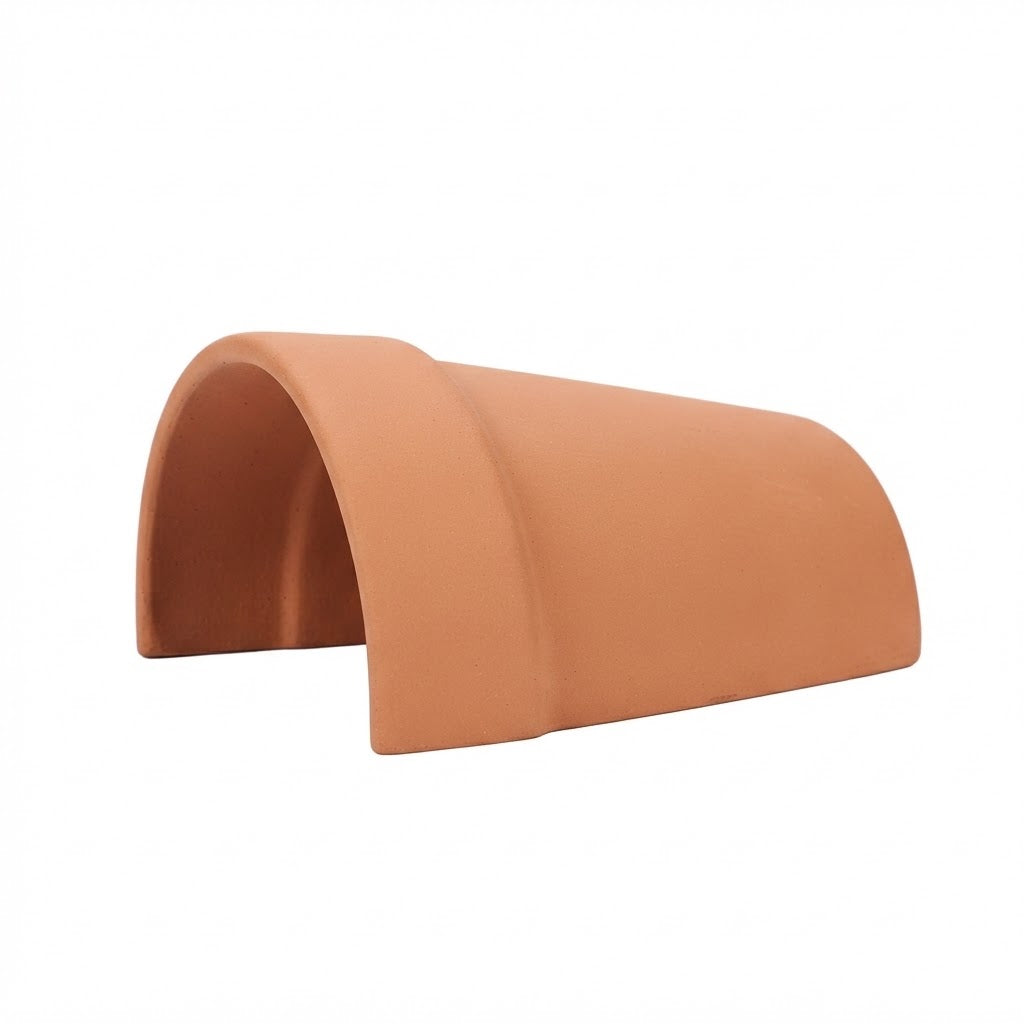 Ceramic Tile Turtle Hide Cave & Basking Ramp | Reptile & Fish Hiding House for Terrapin, Tortoise & Aquarium Décor